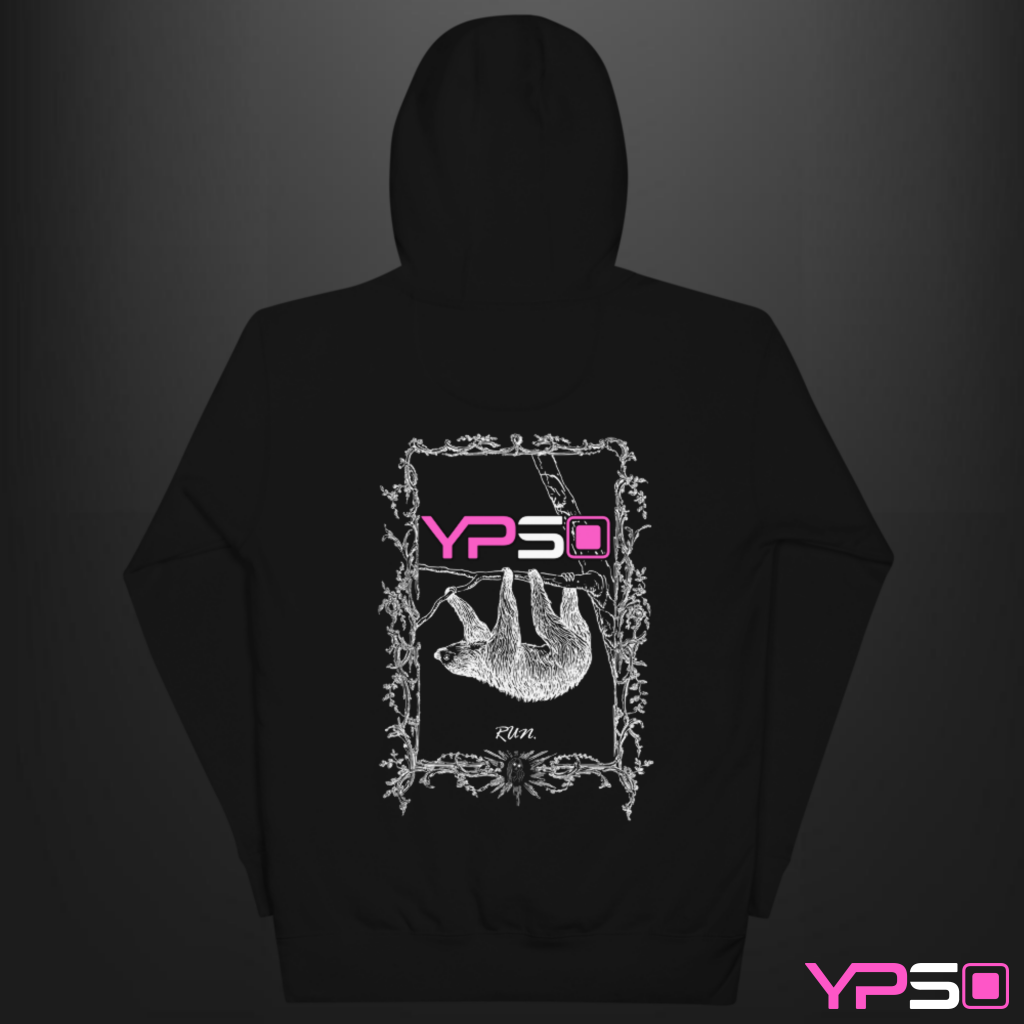 The Yps Sloth. Black / S Hoodies